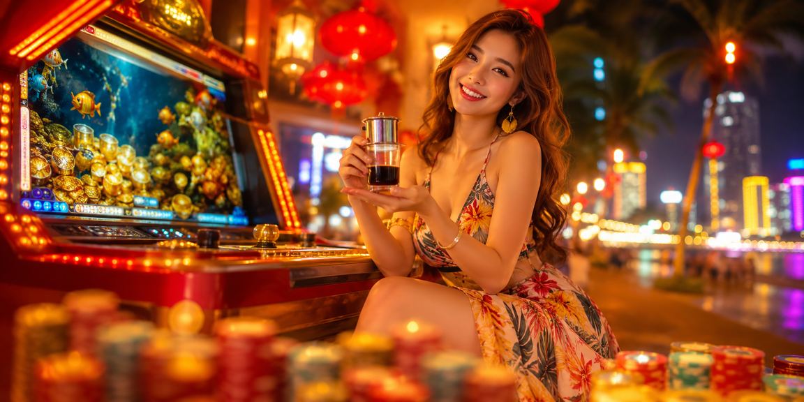 Không gian casino cá cược Nha Trang kết hợp cà phê